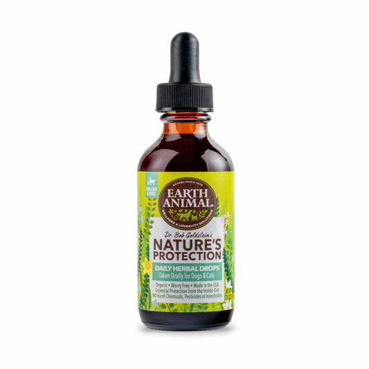 Earth Animal Nature's Protection? Flea & Tick Herbal Daily Herbal Drops for Dogs and Cats