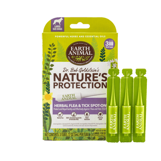 Earth Animal Nature's Protection? Flea & Tick Herbal Spot-On for Large Dogs